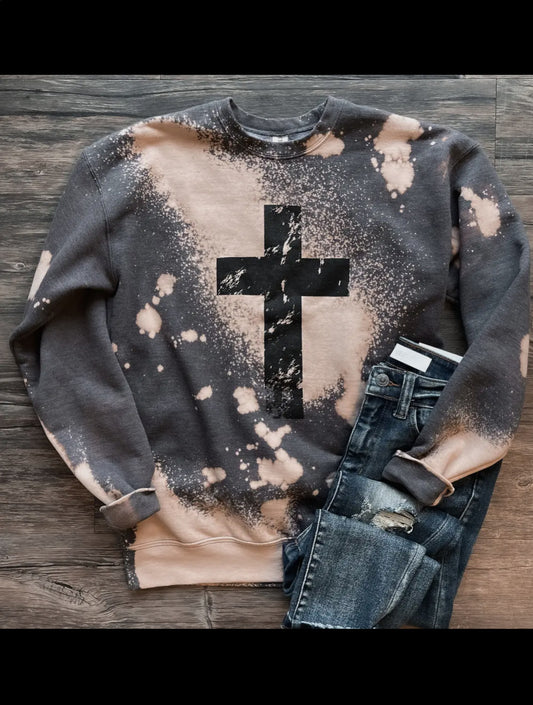 Cross Tie Dye Sweatshirt